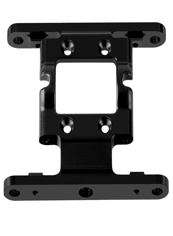 WEFEINO Aluminum Skid Plate Transmission Mount Upgrade Parts for FMS FCX18 LC80 1/18 RC Crawler Car (Black) - Image 3